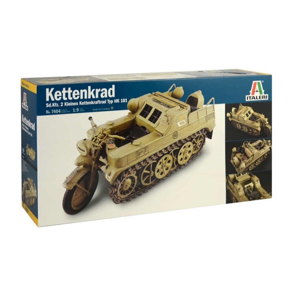 1:9 Германски верижен военен мотоциклет Sonderkraftfahrzeug 2 KETTENKRAD