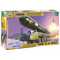 1:72 Руска междуконтинентална балистична ракетна пускова установка Топол СС-25 Сиклър (Topol SS-25 Sickler)