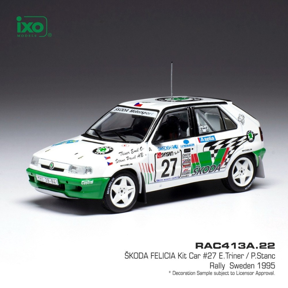 Skoda Felicia Kit Car - No.27 - Rallye WM - Rally Schweden - E.Triner/P.Stanc - 1995 Skoda Felicia Kit Car - No.27 - Rallye WM - Rally Schweden - E.Triner/P.Stanc - 1995