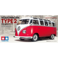 1:10 Сглобем модел M-06 VW Bus Type 2 (T1) Brushed RC model car Electric Road version RWD Kit (с възможност за добавяне на дистанционно управление)