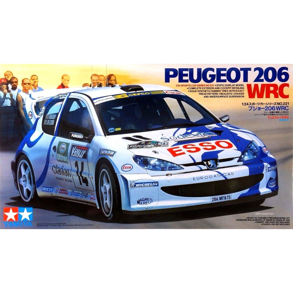 1:24 Състезателен автомобил Peugeot 206 WRC 1:24 Състезателен автомобил Peugeot 206 WRC