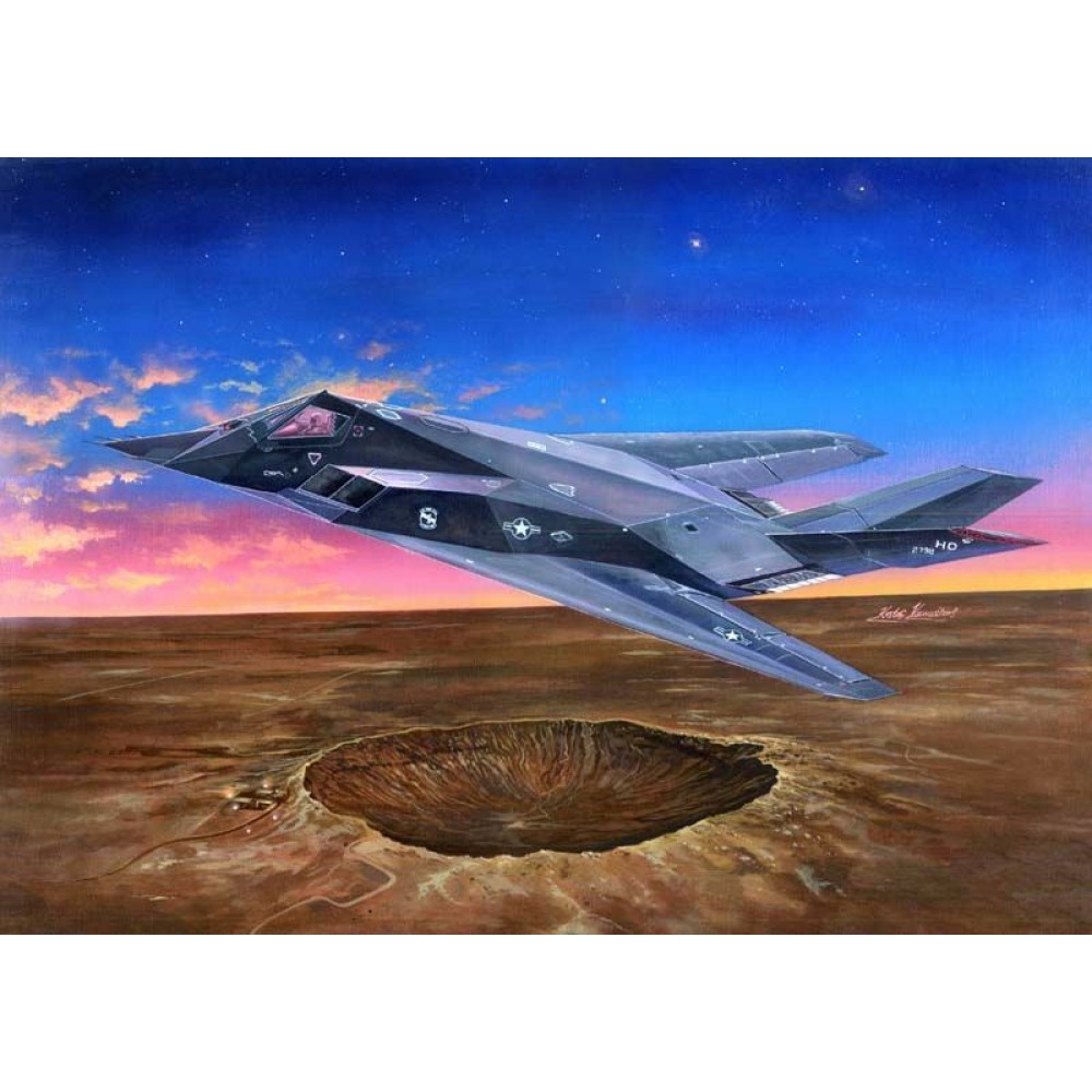 1:32 Американски ударен самолет Локхийд Ф117А Найтхоук (Lockheed F-117A Nighthawk) 1:32 Американски ударен самолет Локхийд Ф117А Найтхоук (Lockheed F-117A Nighthawk)