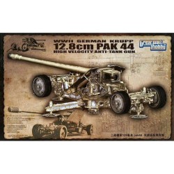 1:35 Германско противотанково оръдие WWII German Krupp 12.8cm Pak44 Anti-Tank Gun