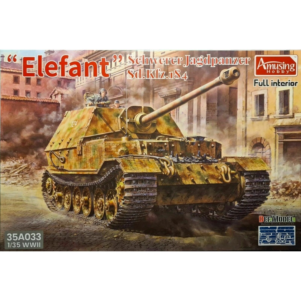 1:35 Германско самоходно противотанково оръдие SdKfz.184 Schwerer Jagdpanzer ELEFANT с интериор