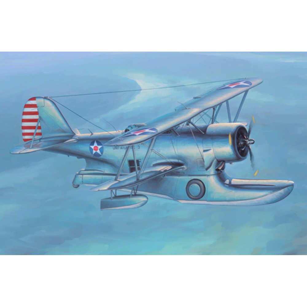 1:48 Американски едномоторен биплан-амфибия Груман J-2Ф 1:48 Американски едномоторен биплан-амфибия Груман J-2Ф