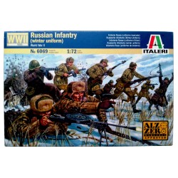 1:72 Втора световна война: руска пехота, зимни униформи (WWII-RUSSIAN INFANTRY, WINTER UNIFORMS) - 48 фигури