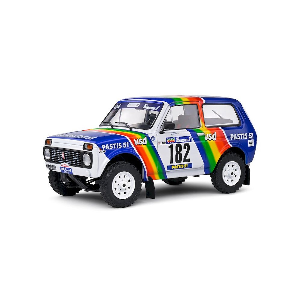 LADA NIVA WHITE #182 JABOUILLE/SARDOU PARIS-DAKAR 1984 LADA NIVA WHITE #182 JABOUILLE/SARDOU PARIS-DAKAR 1984