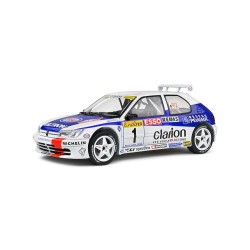 PEUGEOT 306 MAXI #1 WHITE F. DELECOUR/M. SAUVAGE RALLYE MONTE CARLO 1996