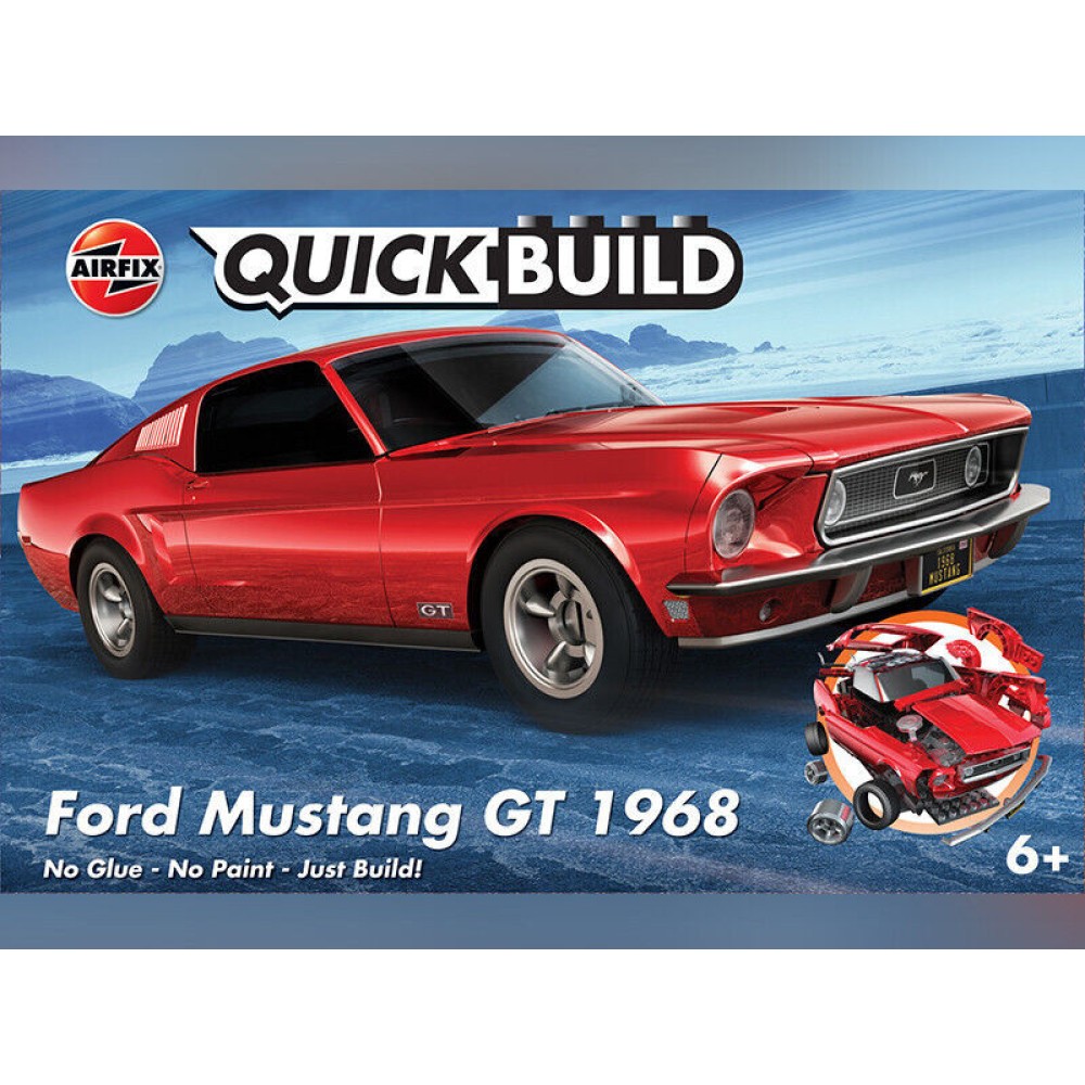 QUICKBUILD Ford Mustang GT 1968 - Сглобка без лепило QUICKBUILD Ford Mustang GT 1968 - Сглобка без лепило