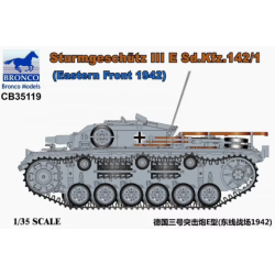 1:35 Германско самоходно оръдие Щурмгешуц III Е Сд.Кфз.142/1 (Sturmgeschütz III E Sd.Kfz. 142/1), Източен фронт 1942