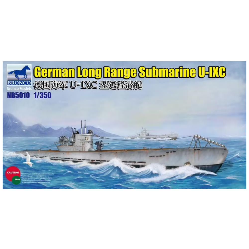 1:350 Германска подводница Тип U-IXC (German Long Range Submarine Type U-IXC) 1:350 Германска подводница Тип U-IXC (German Long Range Submarine Type U-IXC)