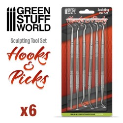 Комплект от инструменти за моделиране Hook and Pick tool Set (6 броя)