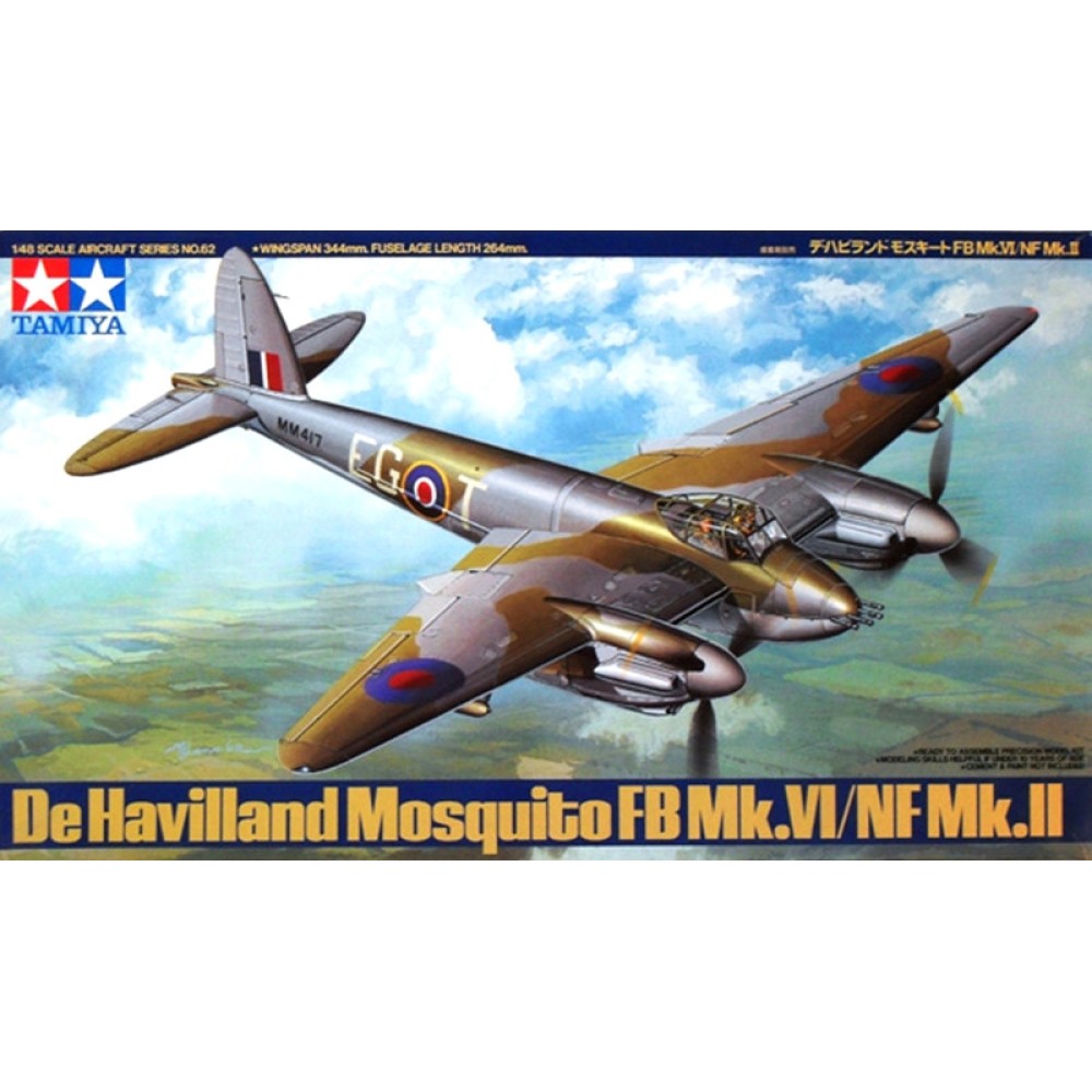 1:48 Британски многоцелеви самолет Mosquito FB Mk.VI/NF Mk.II 1:48 Британски многоцелеви самолет Mosquito FB Mk.VI/NF Mk.II