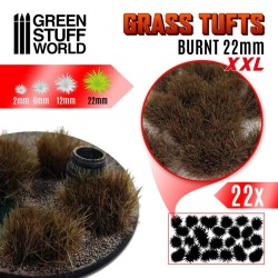 Туфи трева XXL - 22mm самозалепващи се - BURNT (22 бр.)