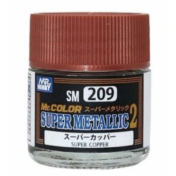 SM-209 Mr. Color Super Metallic Colors II (10 ml) Super Copper