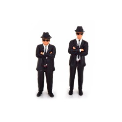 Комплект умалени фигури - Джейк и Елууд (Jake und Elwood) (без автомобила) (1:18)