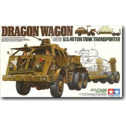 1:35 Тежък влекач с платформа на САЩ, 40 тонен  -  Dragon Wagon U.S. 40 Ton Tank Transporter