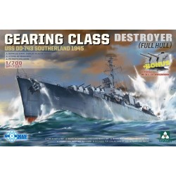 1:700 Разрушител от клас Gearing USS DD-743 Southerland 1944 (пълен корпус)