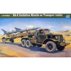 1:35 Руска управляема ракета С-75 Двина, СА-2 Гайдлайн (SA-2 Guidеline) с транспортна машина ЗиЛ-157