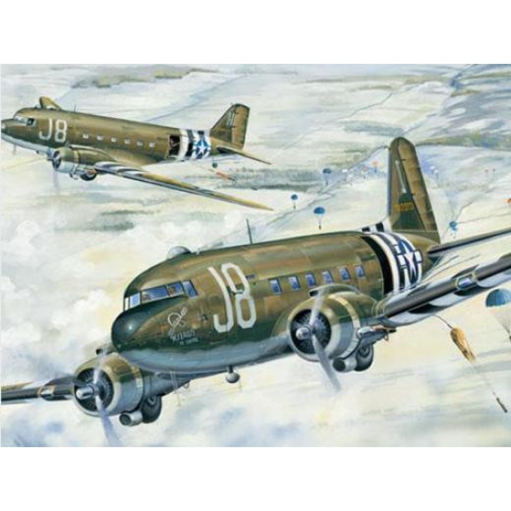 1:48 Военен транспортен самолет на САЩ C-47A Skytrain 1:48 Военен транспортен самолет на САЩ C-47A Skytrain