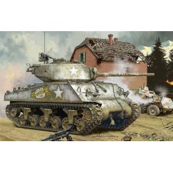 1:35 Американски танк Шърман М4А3 (M4A3 (76) W) - метално оръдие