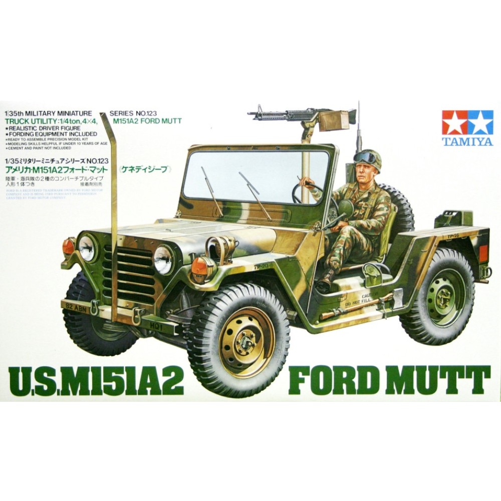 1:35 Американски военен автомобил U.S. M151A2 FORD MUTT - 1 фигура 1:35 Американски военен автомобил U.S. M151A2 FORD MUTT - 1 фигура