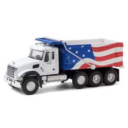 S.D. Trucks Series 11 - 2019 Mack Granite Dump Truck - Red, White and Blue Solid Pack