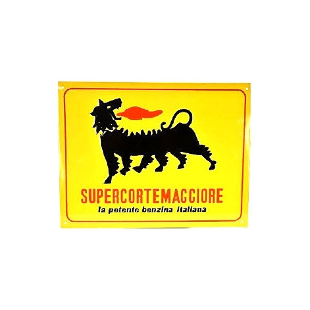 Метална табела SUPERCORTEMAGGIORE cm. 34 x 26 x 0.2 H The powerful Italian petrol