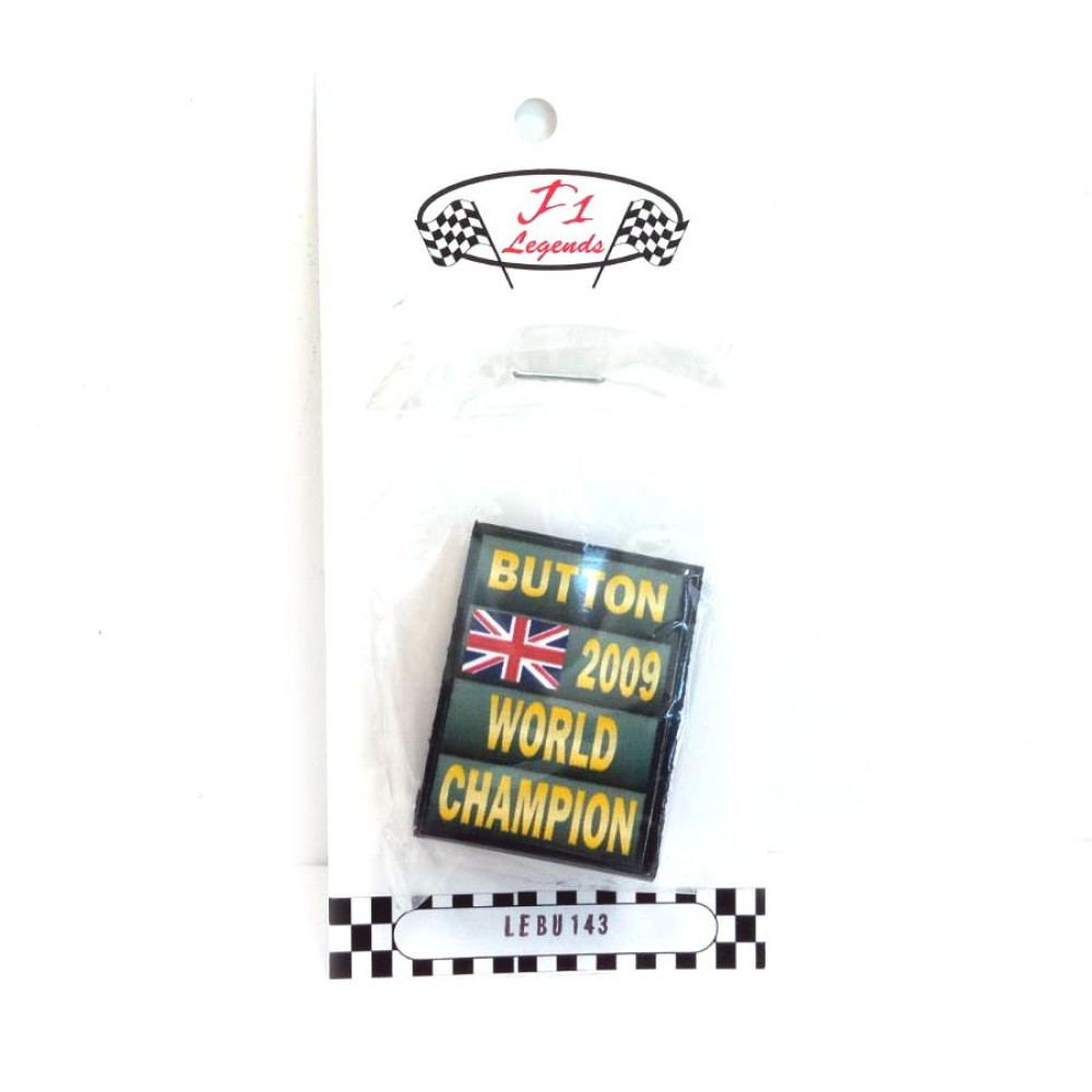 Умален модел на F1 табела 2009 Дженсън Бътън, световен шампион (2009 Jenson Button World Champion F1 Sign)