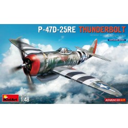 1:48 Американски изтребител П-47Д-25РЕ Тъндърболт (P-47D-25RE Thunderbolt) - разширен комплект