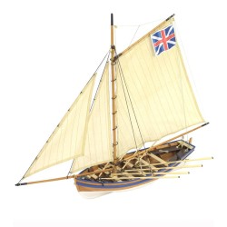 1:25 Сервизна лодка на кораба "Дар" (H.M.S.Bounty's Jolly Boat) - Комплект дървен модел на кораб