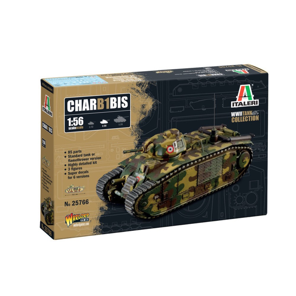 1:56 Френски основен танк Char B1 Bis 1:56 Френски основен танк Char B1 Bis