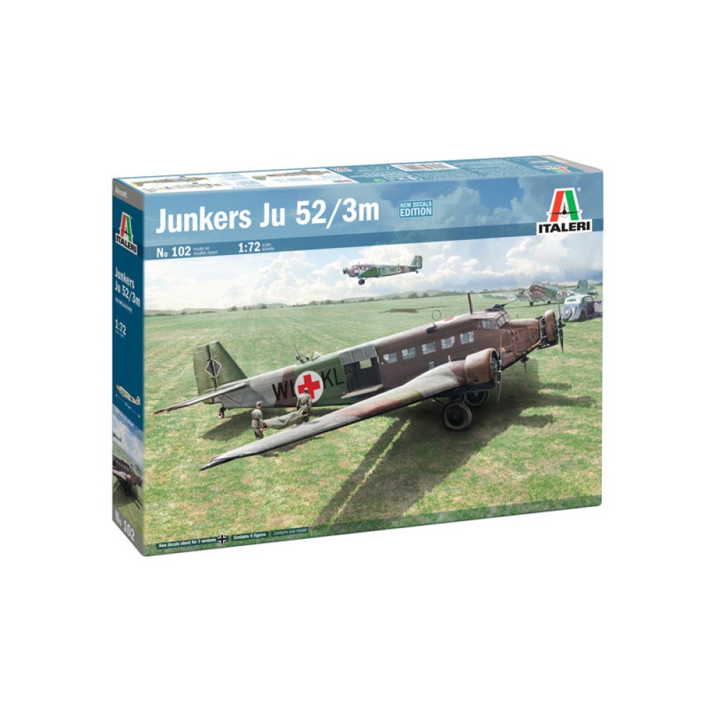 1:72 Германски военен транспортен самолет Юнкерс Ю-52/3М Junkers Ju-52/3m 1:72 Германски военен транспортен самолет Юнкерс Ю-52/3М Junkers Ju-52/3m