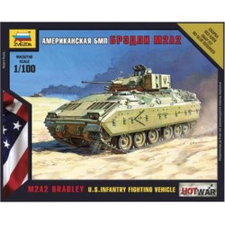 1:100 Бронирана машина М2А2 Брадли (M2A2 BRADLEY) от въоръжените сили на САЩ - сглобка без лепило