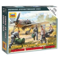 1:72 Германски екип за авиационна подръжка - 5 фигури - сглобка без лепило